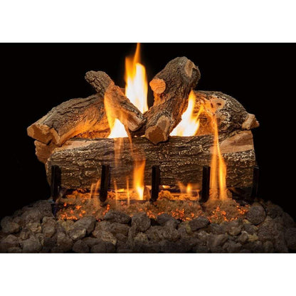 Grand Canyon - 18" to 60" Arizona Weathered Oak See Through Vented Gas Logs-United Backyard