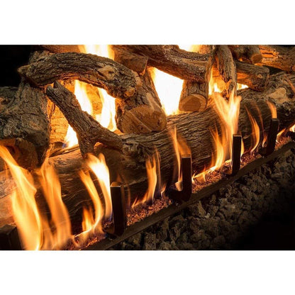 Grand Canyon - 24" to 60" Arizona Weathered Oak Jumbo Slimline Vented Gas Logs-United Backyard