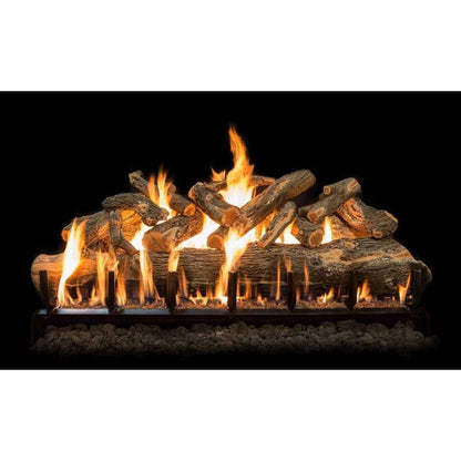 Grand Canyon - 24" to 60" Arizona Weathered Oak Jumbo Slimline Vented Gas Logs-United Backyard