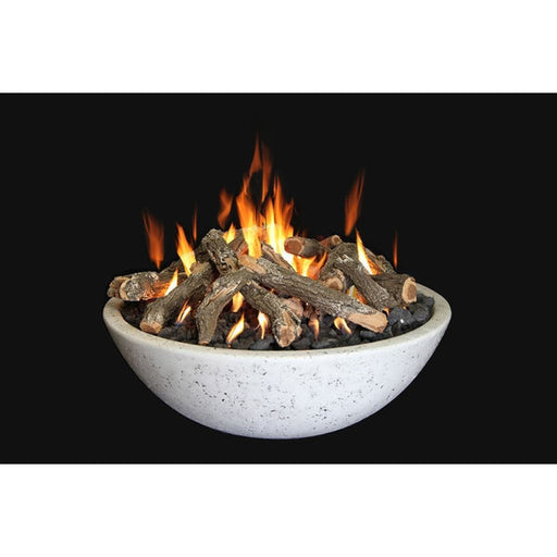 Grand Canyon - 39"x13" Fire Bowl with Ring Burner - White-United Backyard