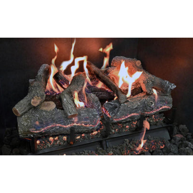 Grand Canyon - GlowFire 30" Arizona Weathered Oak Charred Vented Gas Logs-United Backyard