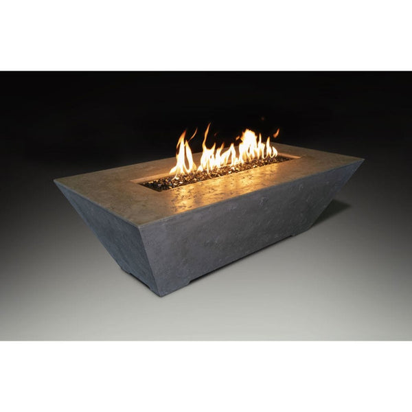 Grand Canyon - Olympus 60" x 30" Rectangle Natural Gas Linear Fire Table in Gray-United Backyard