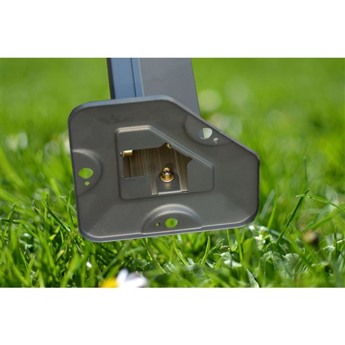 Hanover - 10'x10' Aluminum Gazebo with PC Board Hard Top - Dark Gray-United Backyard