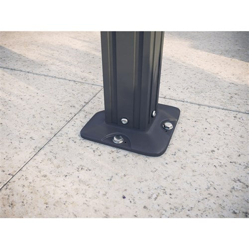 Hanover - 10'x10' Aluminum Gazebo with PC Board Hard Top - Dark Gray-United Backyard