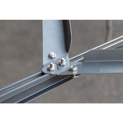 Hanover - 10'x10' Aluminum Gazebo with PC Board Hard Top - Dark Gray-United Backyard