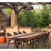 Hanover - 20 in Hanging Electric Heater-1 heat settings with Remote - Black-United Backyard