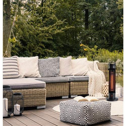 Hanover - 24 in Portable Tabletop Heater-2 heat settings - Black-United Backyard