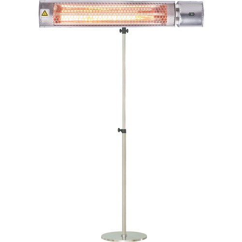 Hanover - 26.5 in Electric Wall/Hanging Heater-2 heat settings, with Remote & stand - Black-United Backyard