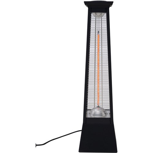 Hanover - 31 in Carbon Fiber Pyramid Heater - Black-United Backyard