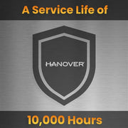 Hanover - 35.4" Carbon Lamp w/ 3 Power Settings, Remote, and Tripod Stand - Silver/Black-United Backyard