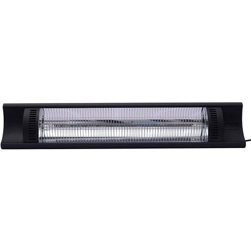 Hanover - 35in Carbon Fiber Lamp. 4 Power Settings and Remote - Black-United Backyard