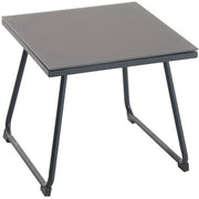 Hanover - 3pc Seating Set: 2 steel side chairs, accent table - Gray-United Backyard