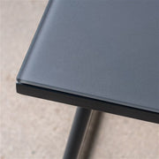 Hanover - 3pc Seating Set: 2 steel side chairs, accent table - Steel/White-United Backyard