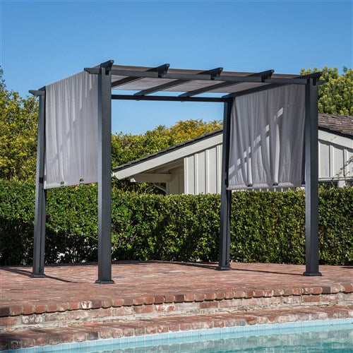 Hanover - 8x10' Steel Pergola - Steel-United Backyard