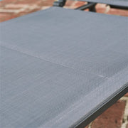 Hanover - Aluminum Padded Sling Chaise Lounge - Gray/Aluminium-United Backyard