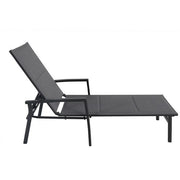 Hanover - Aluminum Padded Sling Chaise Lounge - Gray/Aluminium-United Backyard