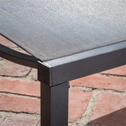 Hanover - Aluminum Sling Armless Chaise Lounge - Gray/Gray-United Backyard