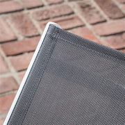 Hanover - Aluminum Sling Chaise Lounge - White/Gray-United Backyard