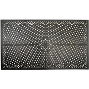 Hanover - Brigantine 7-pc Dining Set: Aluminum Table, 6 Chairs, Umbrella, Base - Tan/Cast Aluminum-United Backyard