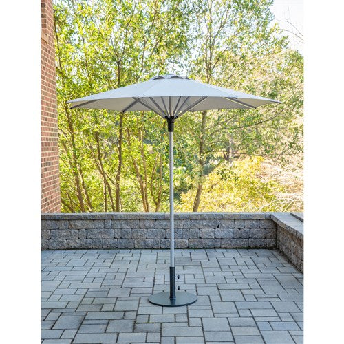 Hanover - Commercial Aluminum 7.5' Umbrella Sunbrella Cast Ash - Cast Ash-United Backyard