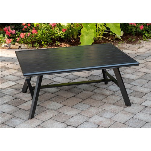 Hanover - Commercial Aluminum Coffee Table - Gunmetal-United Backyard