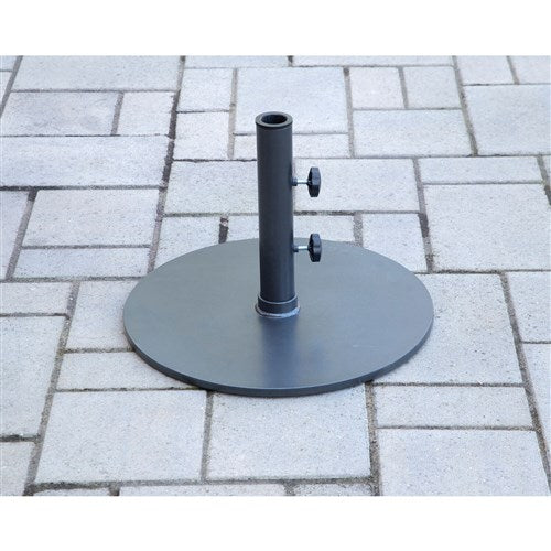 Hanover - Commercial Aluminum Steel Plate Umbrella Base - Gunmetal-United Backyard