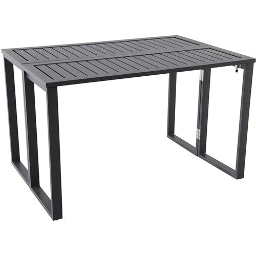 Hanover - Conrad Aluminum Folding Table 36"x41" - Grey-United Backyard