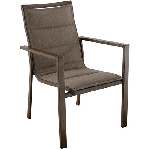 Hanover - Fairhope 7pc Dining Set: 4 Padded Sling Chrs, 2 Swivel Chairs, 74"x40" Table - Tan-United Backyard