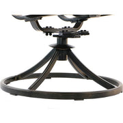 Hanover - Fontana 9pc: 8 Sling Swivel Rockers and 42"x84" Cast Table - Tan/Bronze-United Backyard