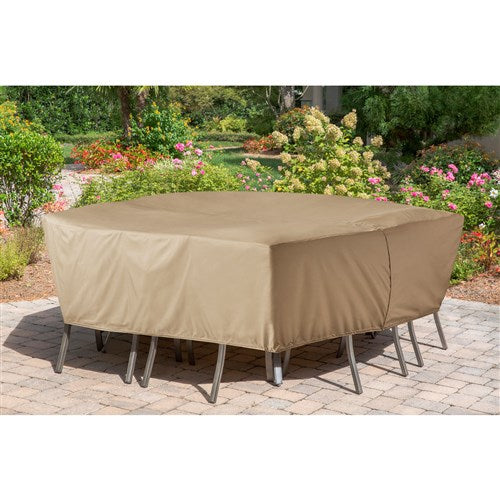 Hanover - Furniture Cover- 124.02"x89.77"x30.71"H - Tan-United Backyard