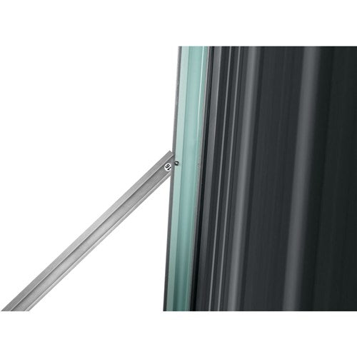 Hanover - Galvanized Steel Multi Wood Storage 5.2'x8.8'x5.3', Lockable Hinge Door - Dark Gray/White-United Backyard