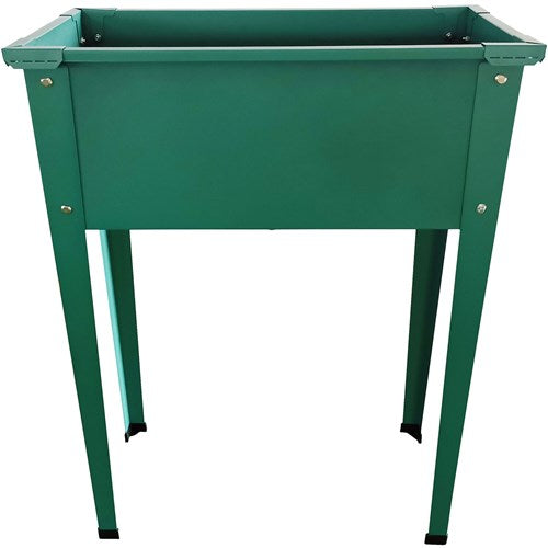 Hanover - Galvanized Steel Raised Planter Bed with Legs 24"x12"x31" - Green-United Backyard