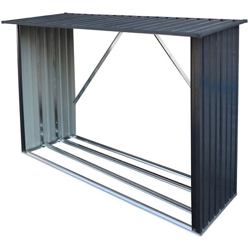 Hanover - Galvanized Steel Wood Storage 85.4"x33"x60"-United Backyard