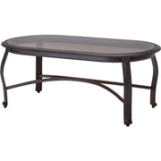 Hanover - Gramercy Woven Coffee Table with Glass Top-United Backyard