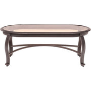Hanover - Gramercy Woven Coffee Table with Glass Top-United Backyard