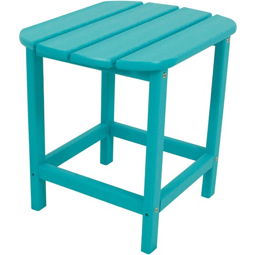 Hanover - Hanover All-Weather 19"x15" Side Table - Blue, Aruba-United Backyard