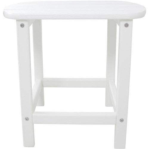 Hanover - Hanover All-Weather 19"x15" Side Table - White-United Backyard