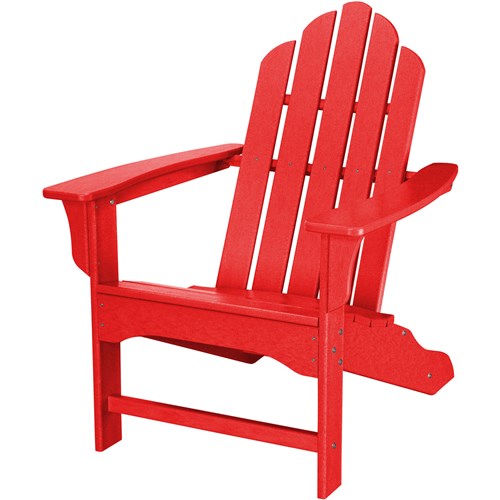 Hanover - Hanover All-Weather Adirondack Chair - Sunset Red-United Backyard