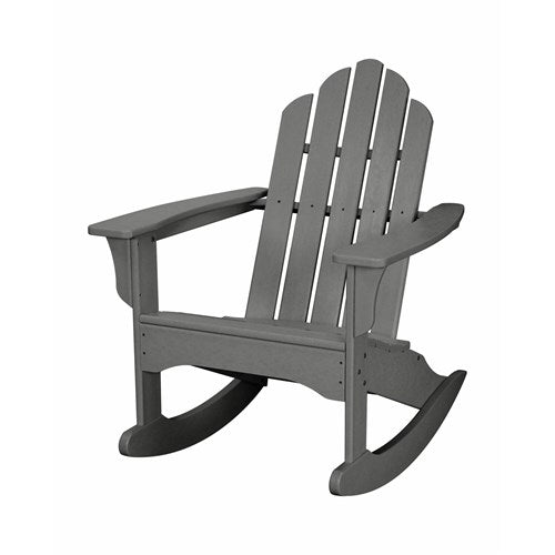 Hanover - Hanover All-Weather Adirondack Rocking Chair - Grey-United Backyard