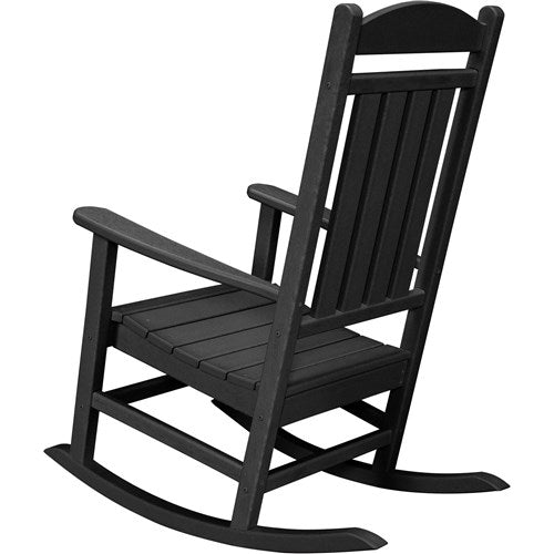 Hanover - Hanover All-Weather Pineapple Cay Porch Rocker - Black-United Backyard