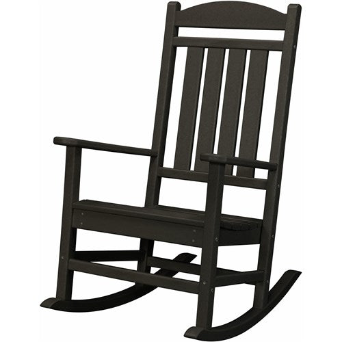 Hanover - Hanover All-Weather Pineapple Cay Porch Rocker - Black-United Backyard