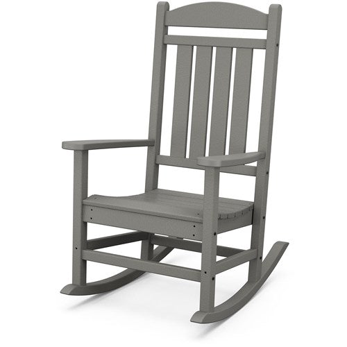 Hanover - Hanover All-Weather Pineapple Cay Porch Rocker - Grey-United Backyard