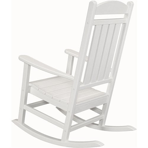 Hanover - Hanover All-Weather Pineapple Cay Porch Rocker - White-United Backyard