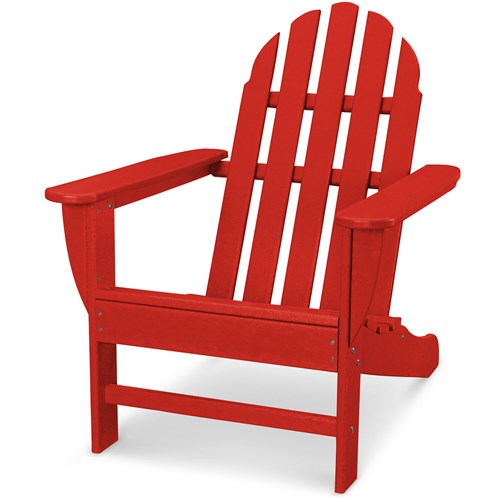 Hanover - Hanover NEW All-Weather Adirondack Chair - Sunset Red-United Backyard