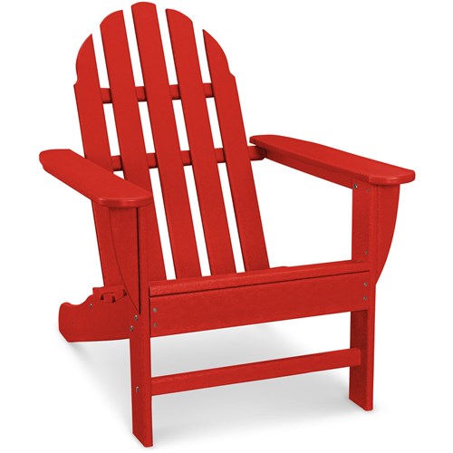 Hanover - Hanover NEW All-Weather Adirondack Chair - Sunset Red-United Backyard