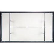 Hanover - Lavallette 7pc: 6 Swivel Dining Chairs and Rectangle Glass Table - Silver-United Backyard