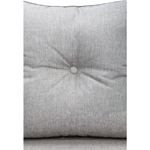 Hanover - Lavallette 7pc Dining Set: Glass Table, 6 Cushion Chairs, Umbrella/Base - Gray-United Backyard