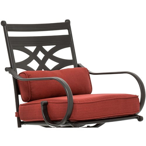 Hanover - MCLR2PCCUSH-CHLMontclair 11200-2SW Dining Chair Cushion S/2 - Chili Red-United Backyard