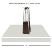 Hanover - Mini Pyramid Portable Table Top Patio Heater w/Square Base, Quartz tube - Hammered Bronze-United Backyard