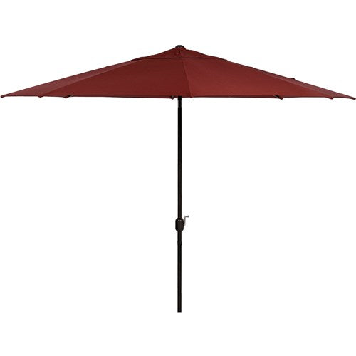 Hanover - Montclair 11' Umbrella - Chili Red/Brown-United Backyard